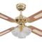 Westinghouse Princess Trio Ceiling Fan Light-Brass - 42" Polished Brass