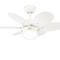 Westinghouse Turbo II Ceiling Fan with Light - 30" White