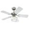 Westinghouse Princess Radiance Ceiling Fan -Pewter - 36" Dark Pewter and Chrome