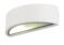 Selene White Curved Wall Light IP44 60W - White Finish